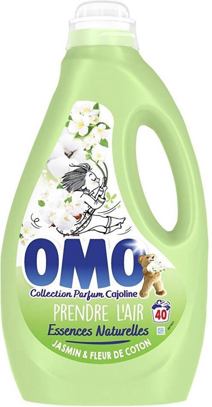 OMO Jasmijn en Katoenbloem Vloeibaar Wasmiddel 40 Wasbeurten 1.8l
