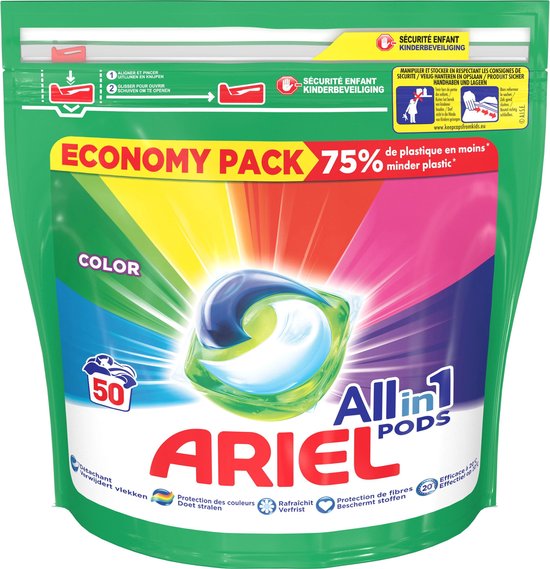 550x569 Ariel Allin1 Pods Kleur Wasmiddelcapsules 50 Wasbeurten