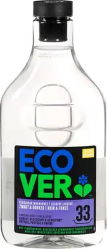 Ecover Vloeibaar Wasmiddel Zwart & Donker - Limoen & Lotus - 1,5 l - 33 wasbeurten