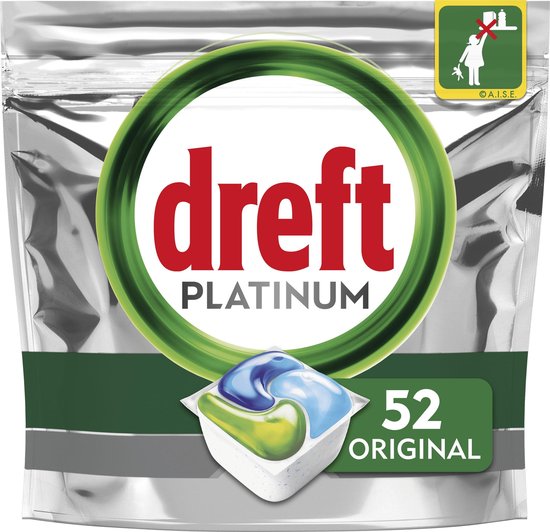 550x532 Dreft Platinum All In One Regular - 52 stuks - Vaatwastabletten