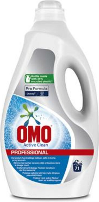 2x OMO Pro Formula Vloeibaar Wasmiddel Witte Was Active Clean - 71 Wasbeurten 5 liter